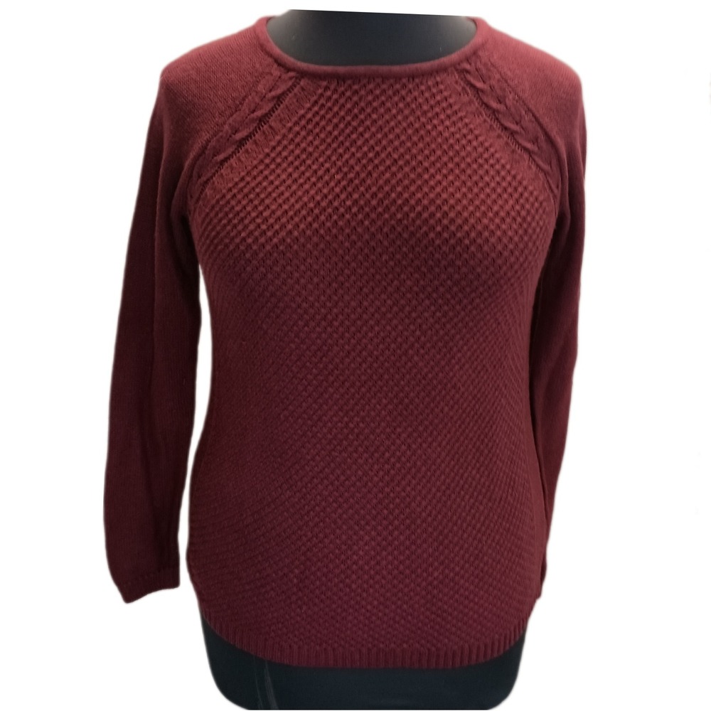 Sonoma Knit Sweater Textured Pullover Long Sleeve ‎ SKUW514